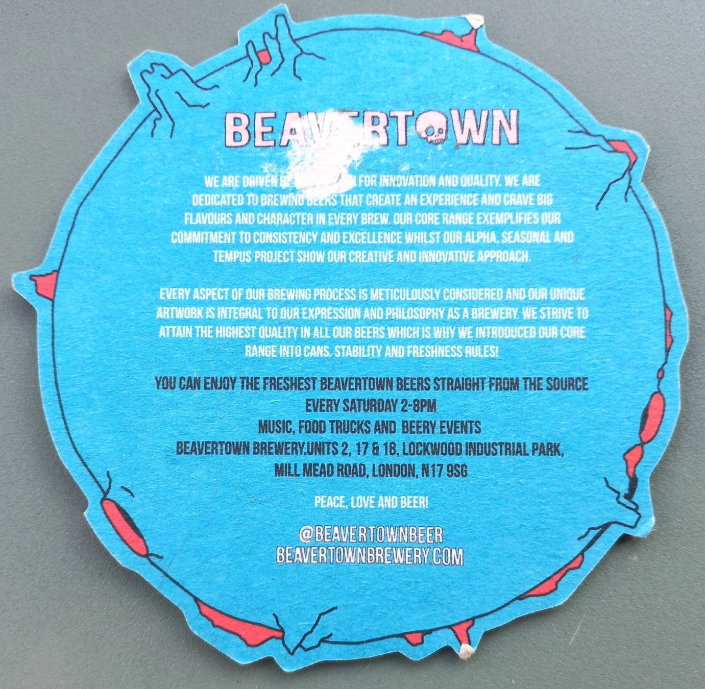 Sottobicchieri: Bierdeckel - Beavertown - UK – Usato da Niederuzwil venduto da lubimaja 1