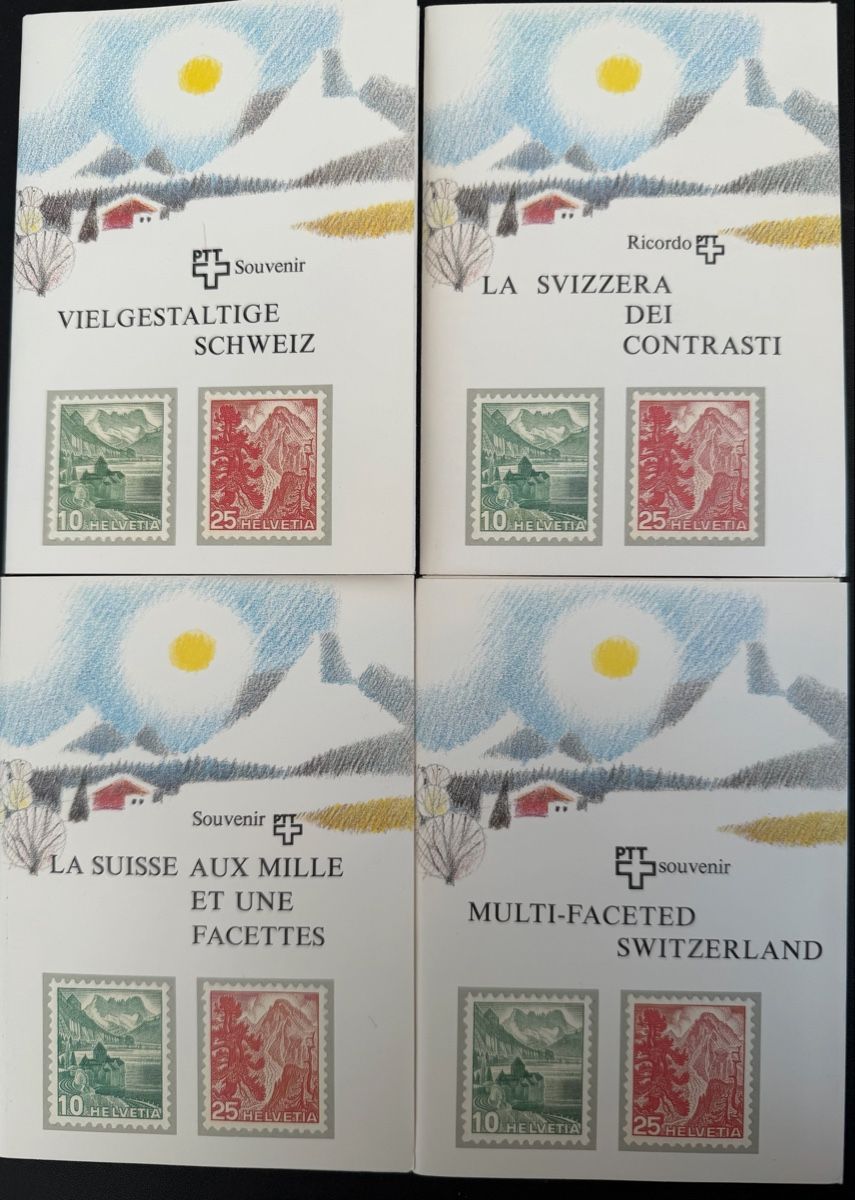Tous les timbres: PTT Souvenir 1981 Heftchen in den 4 Sprachen - postfrisch  – Neuf (Voir description) à Hölstein par luc_lx8k