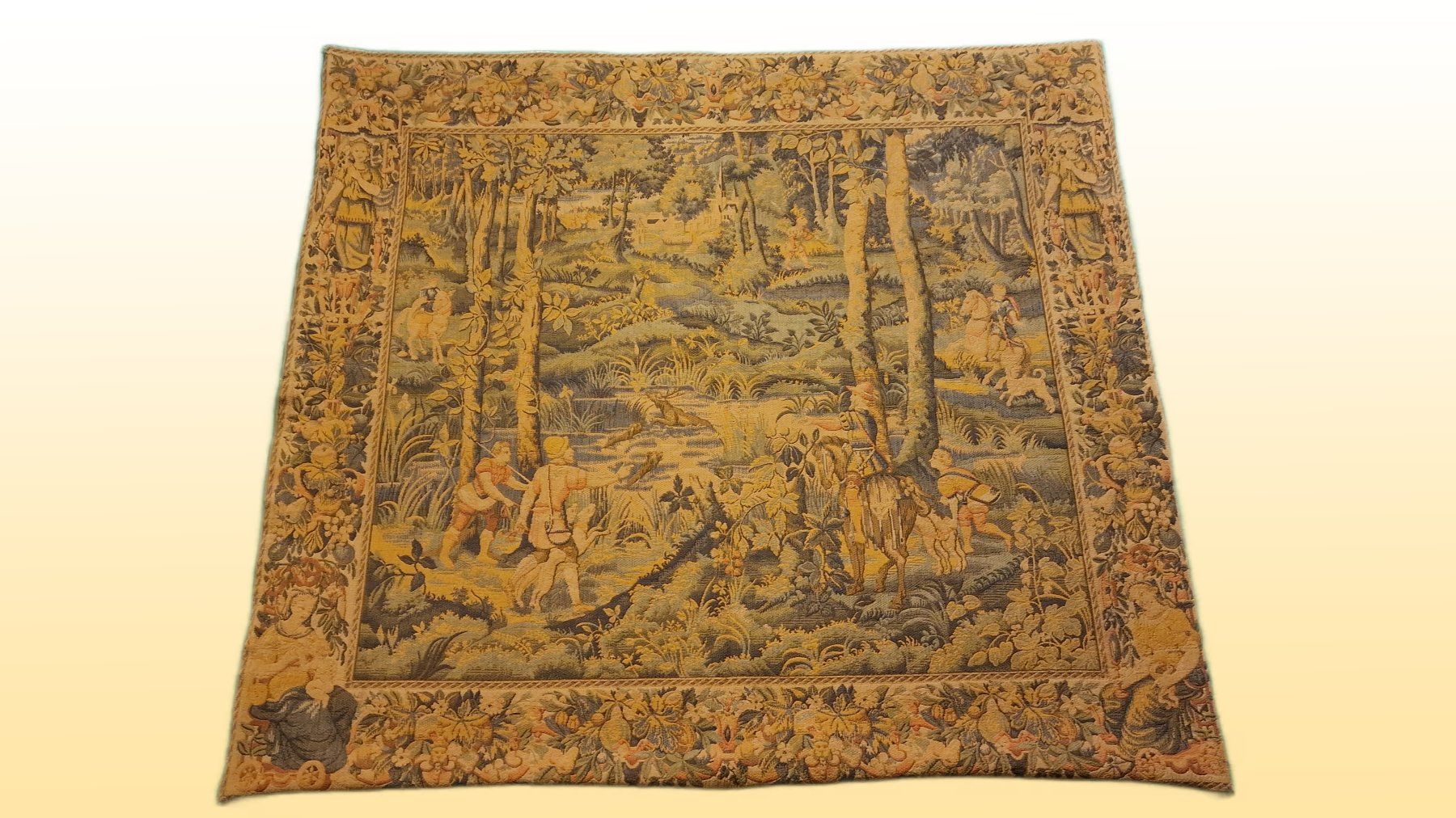 Tappeti: Wunderschöner Gobelin Wandteppich mit Jagdmotiv – Usato da Muri b. Bern venduto da GoldenButton