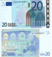 20 Euro S Italien J014 signatur trichet unc