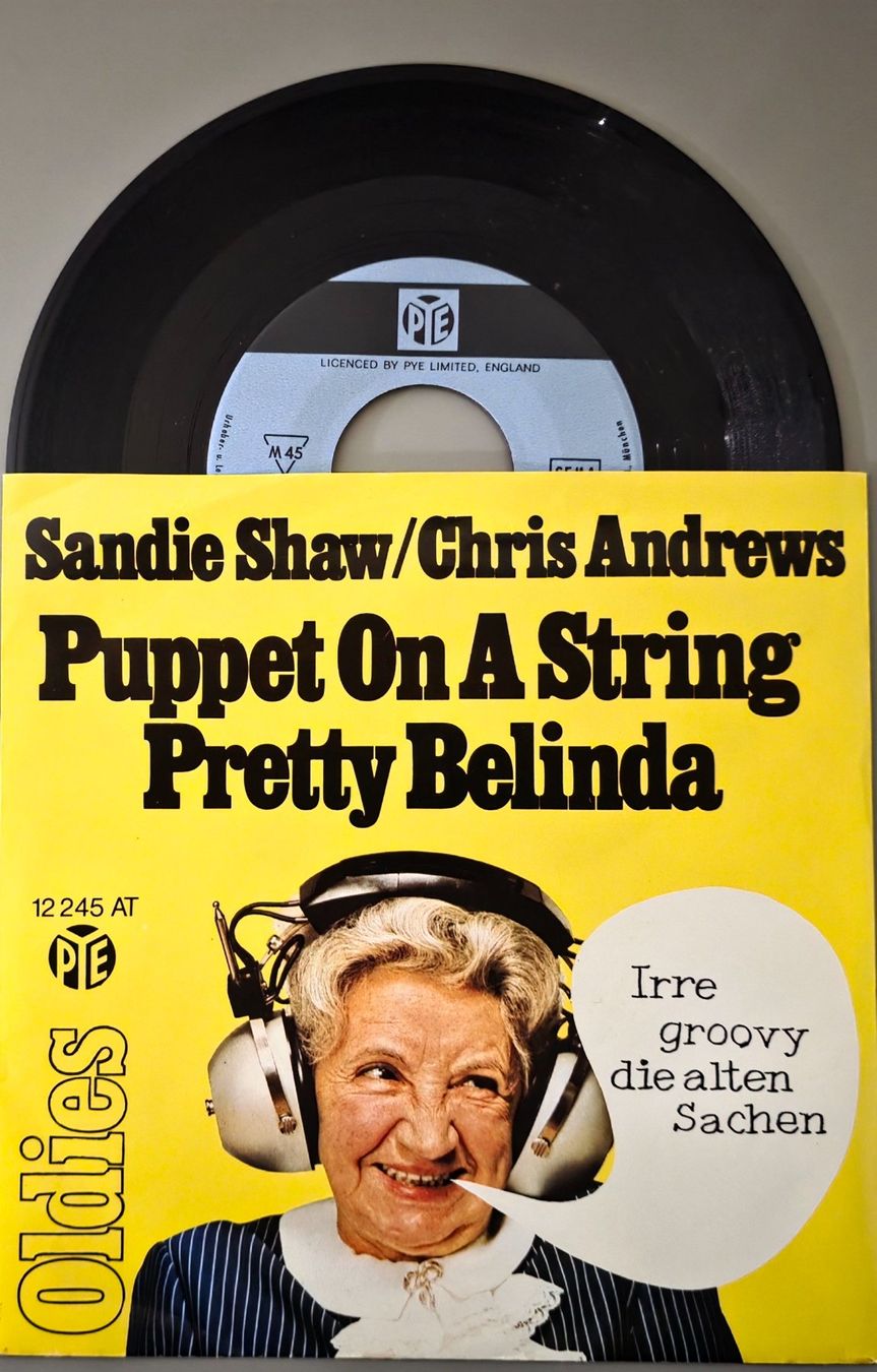 Schallplatten: Sandie Shaw / Chris Andrews Single – Puppet On A String – Gebraucht aus Root von atelier22