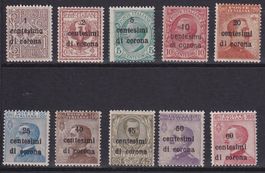 Italien, Venezia-Giulia, Mi 1-10*, KW € 10.00