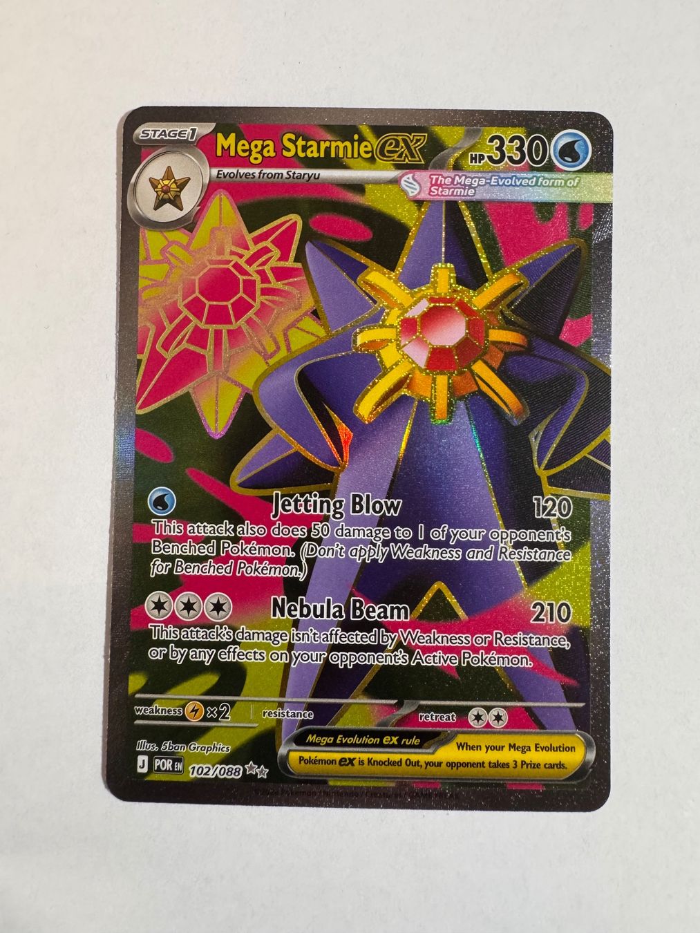 Pokémon Sammelbilder & Trading cards: Pokémon Karte - Mega Starmie ex - 102 - ENG – Neu (gemäss Beschreibung) aus Staad SG von miaCards