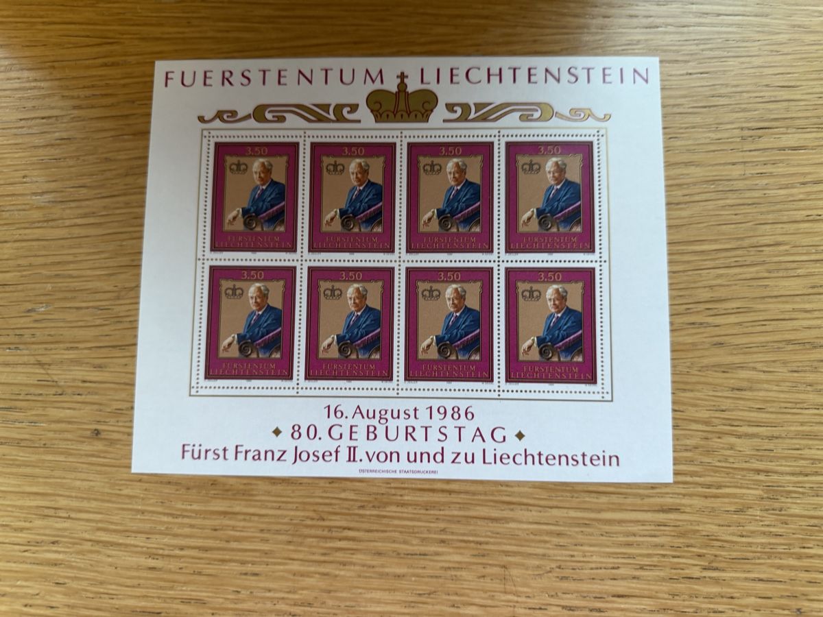 Alle Briefmarken: 11 Kleinbogen Liechtenstein  – Neu (gemäss Beschreibung) aus Murgenthal von Tina_4055 4
