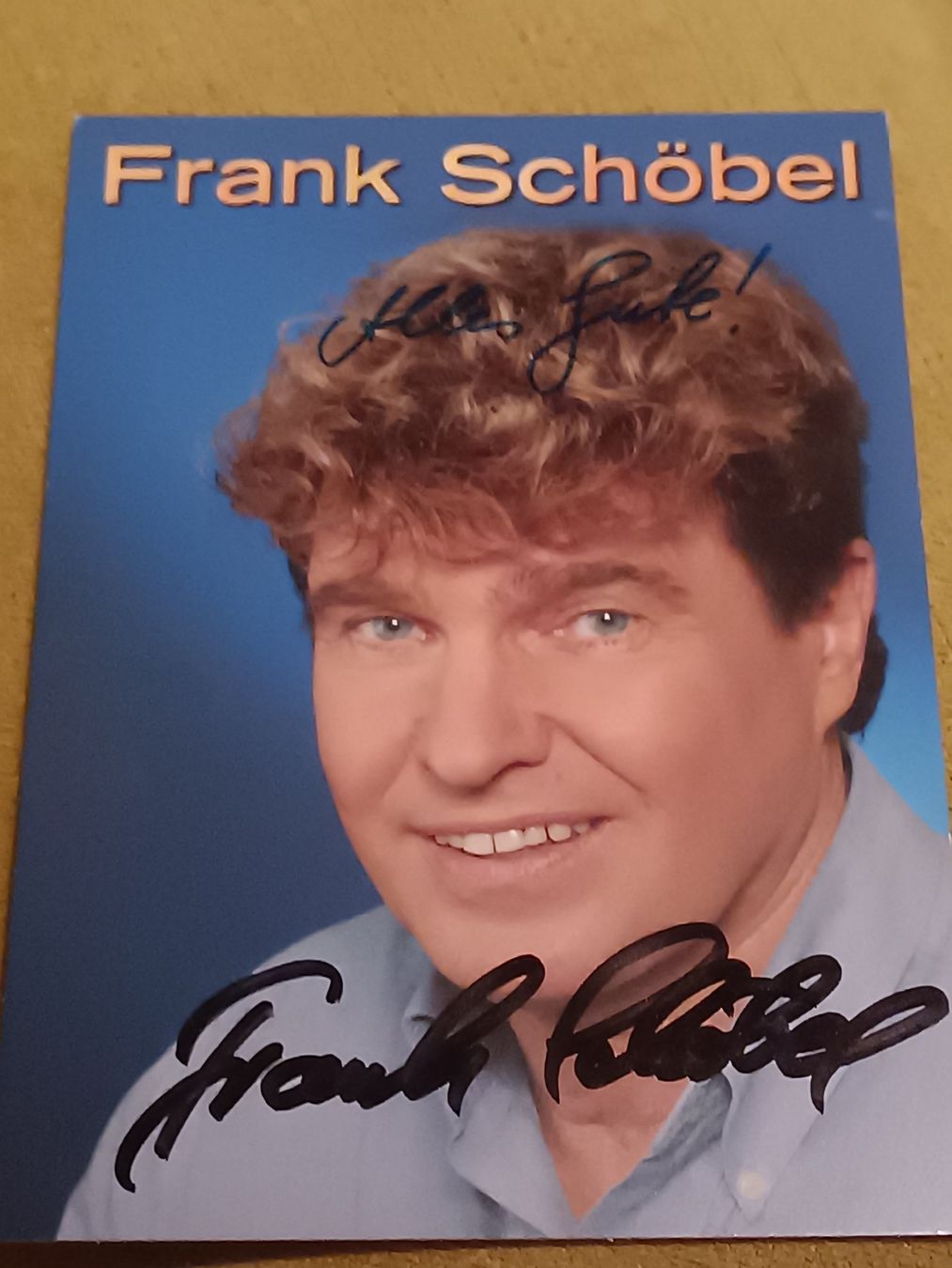 Autografi: Frank Schöbel -  handsignierte AK – Usato da Menziken venduto da Autogramme