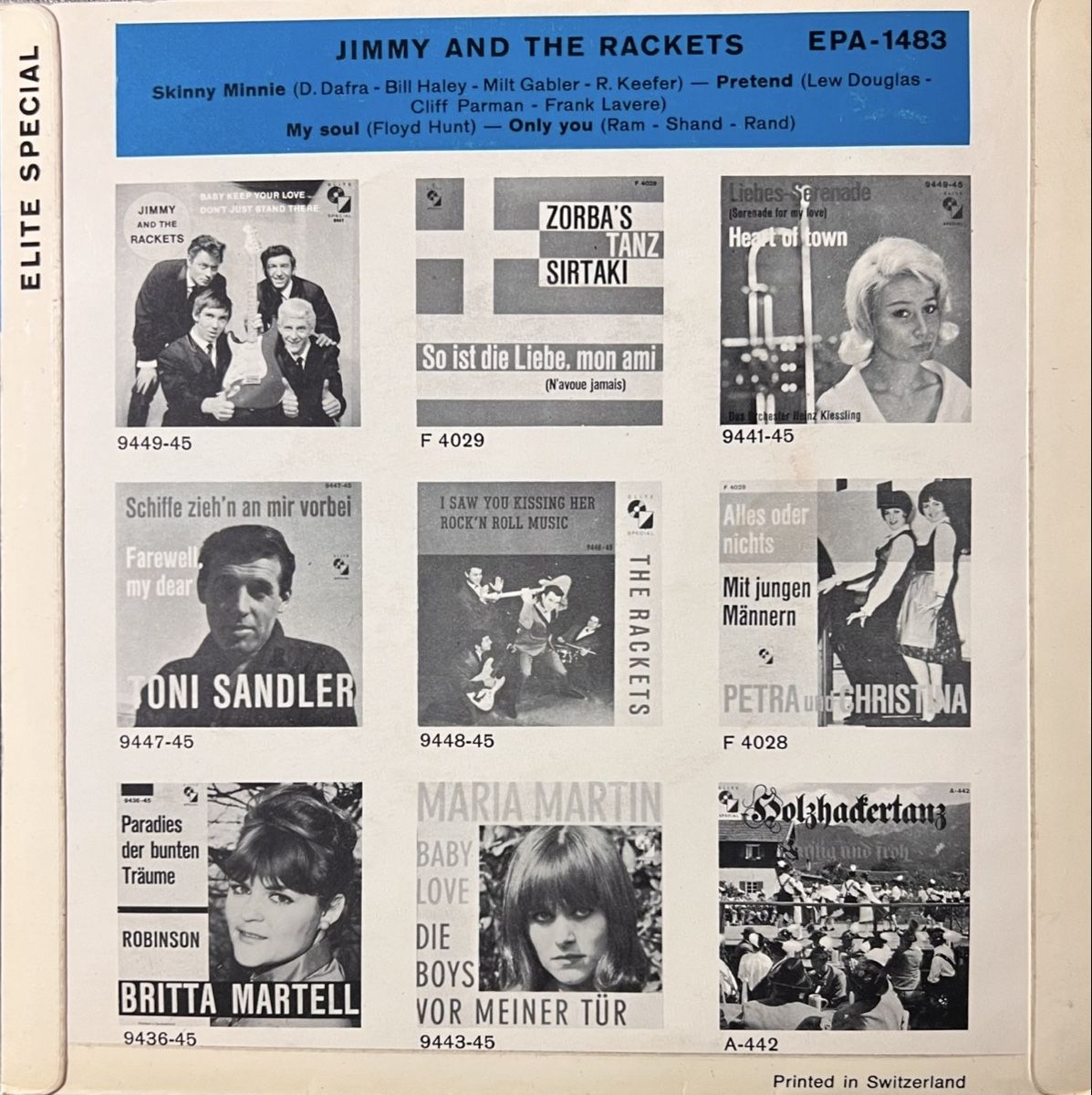 Vinyles: THE RACKETS - EP - EPA 1483 – D'occasion à Horw par Belowzero0 1