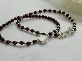 2 Granat Armbänder