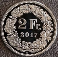 2 Franken 2017 stgl. / aus Münzsatz