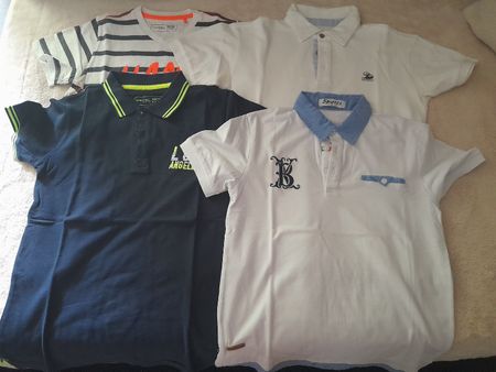 Sommerliche Kinder-Kleiderpaket: Polos & Shorts, Gr.146/152