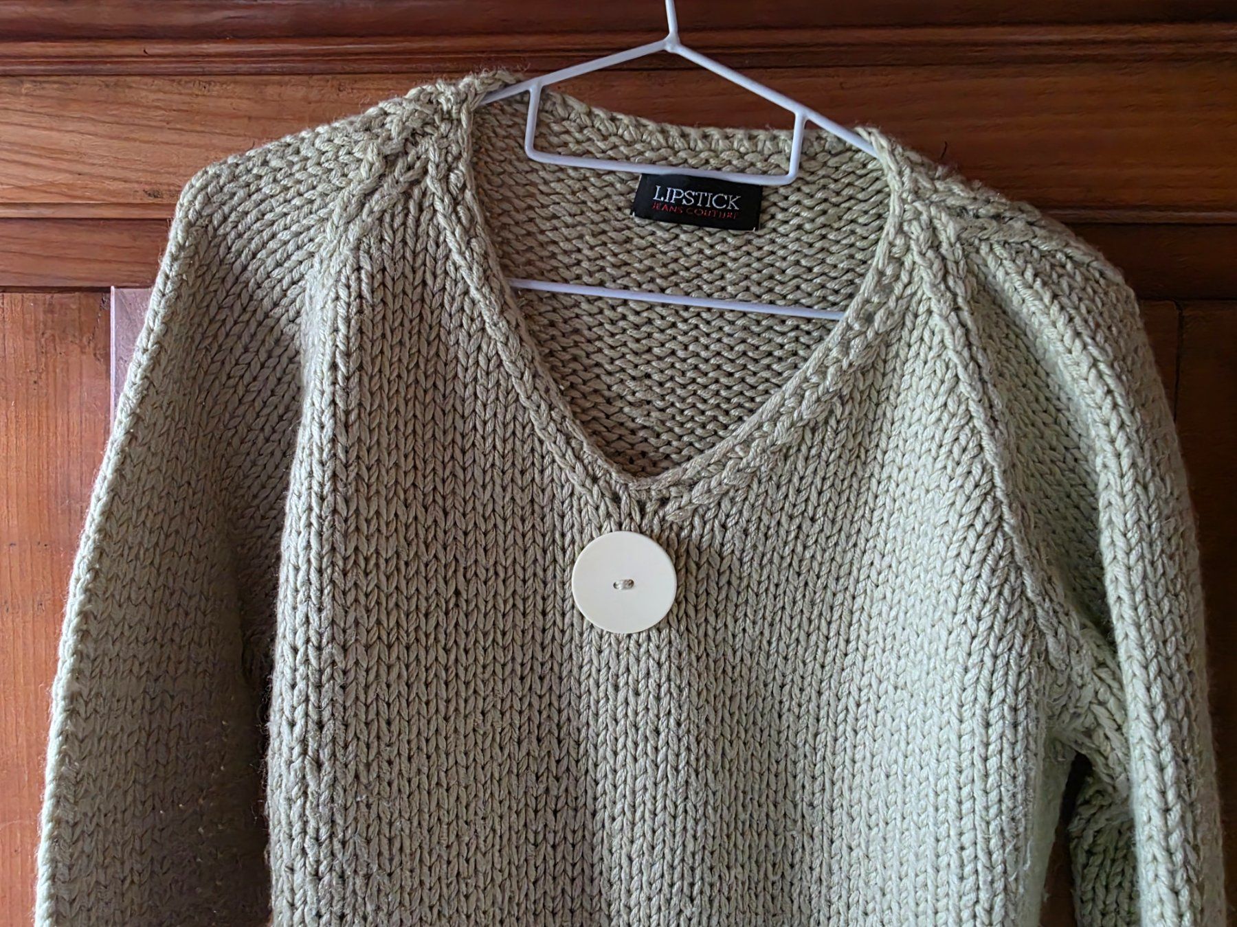 Maglioni & Felpe: Vintage Lipstick Jeans Couture Strick Wolle Pullover 42 – Usato da Walterswil BE venduto da Lonitti 4