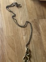 Vintage Brass Chain Necklace, Adjustable Length, Chic