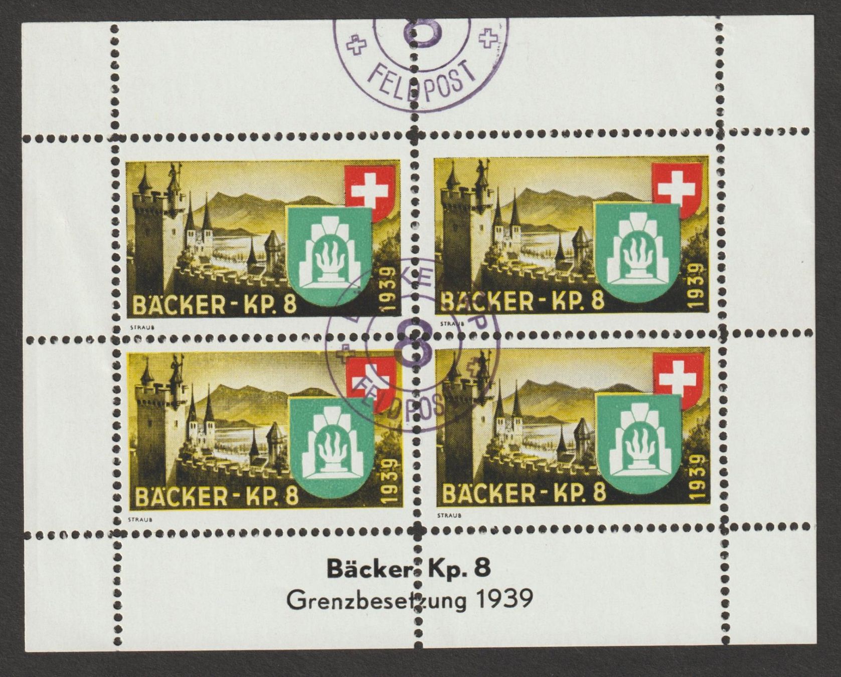Alle Briefmarken: Bäcker Nr. 13/5 o – Gebraucht aus Siebnen von Fstaehli