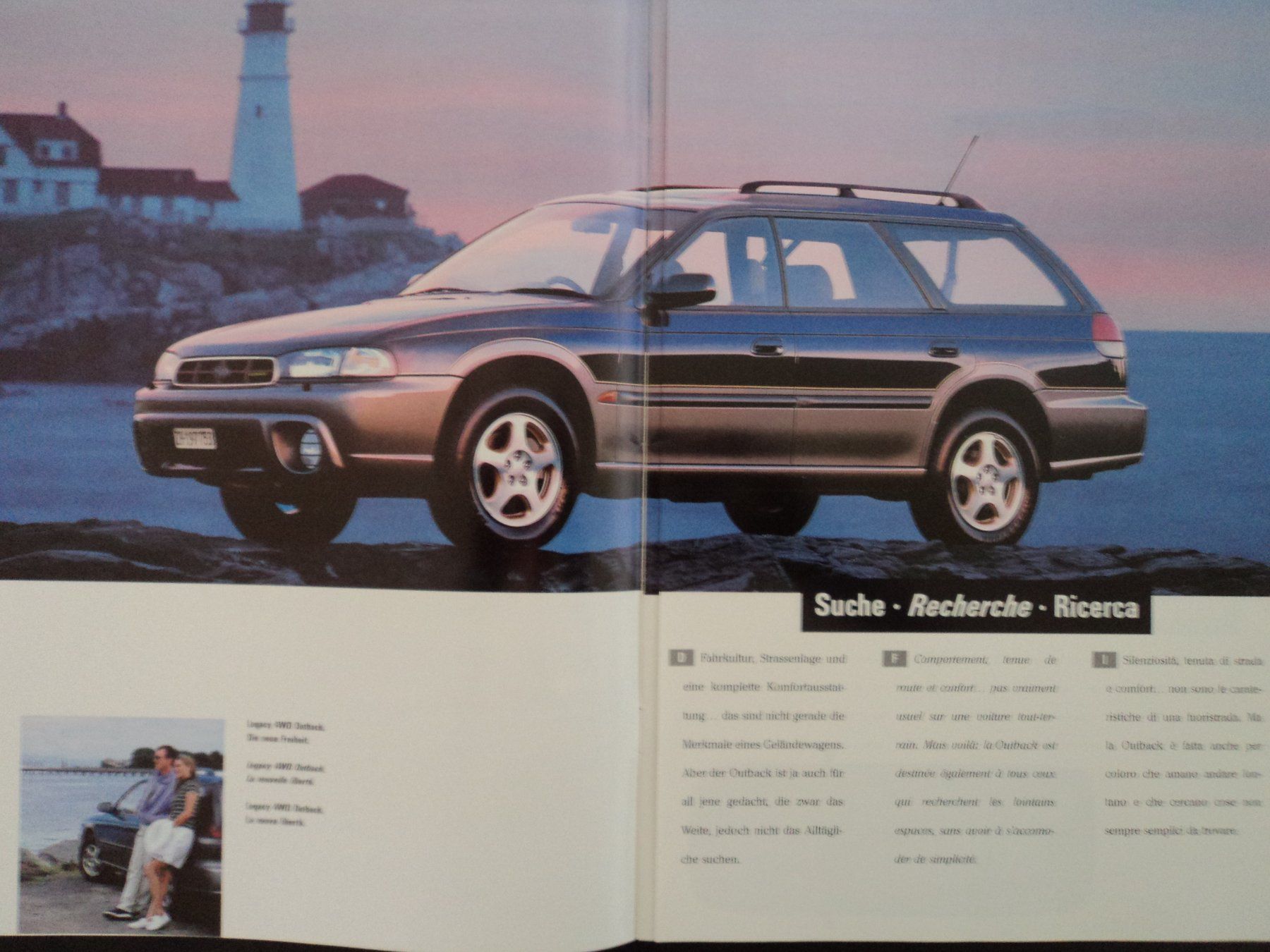 Subaru Documenti: Prospekt Subaru Legacy 4WD Outback 1997 – Usato da Schwarzenburg venduto da modelCARama