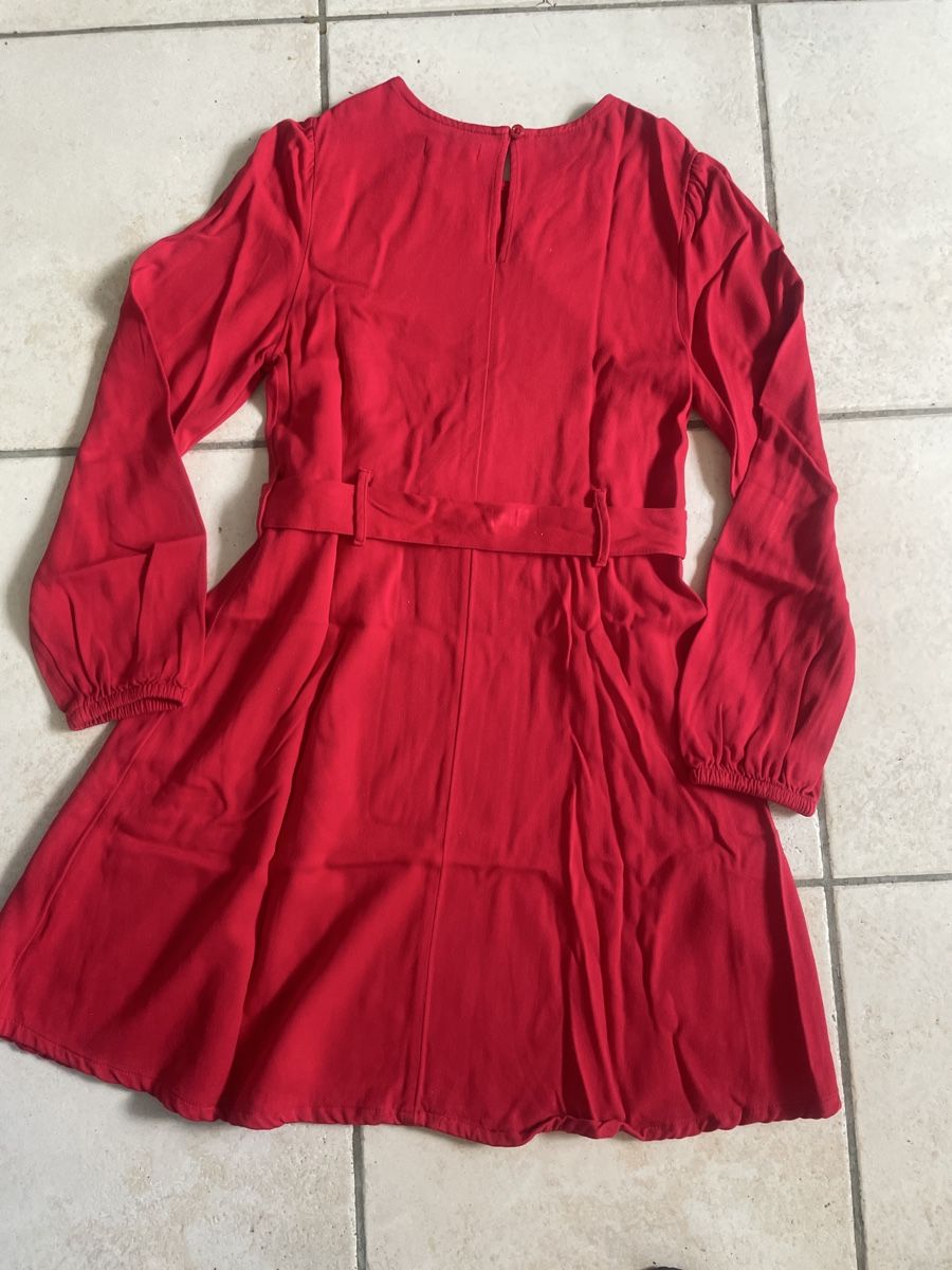 C&A Kleider & Röcke: Rotes C&A Premium Viskose Kleid, Gr. 146, elegant – Neu (gemäss Beschreibung) aus Obergerlafingen von cabo4 4
