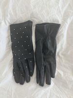 Mango faux leather gloves