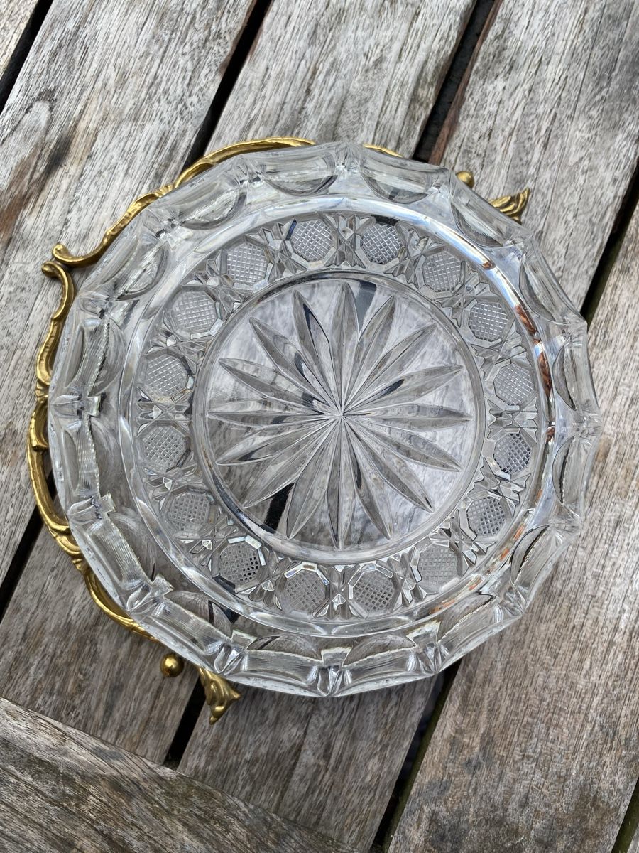Ciotole: Kristallglasschale, Messing - Vintage – Usato da Glattbrugg venduto da Pischte.Brockenhaus 6