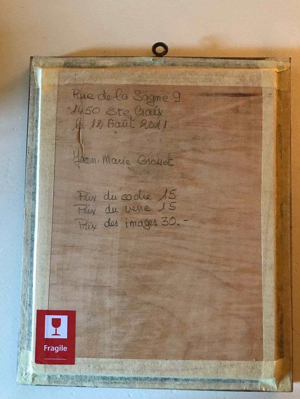 Wandtafeln: Tableau avec plaquettes souvenir aimanté – Gebraucht aus Ste-Croix von BuffetSC 1