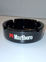 Marlboro Aschenbecher Schwarz Porzellan Vintage Werbung