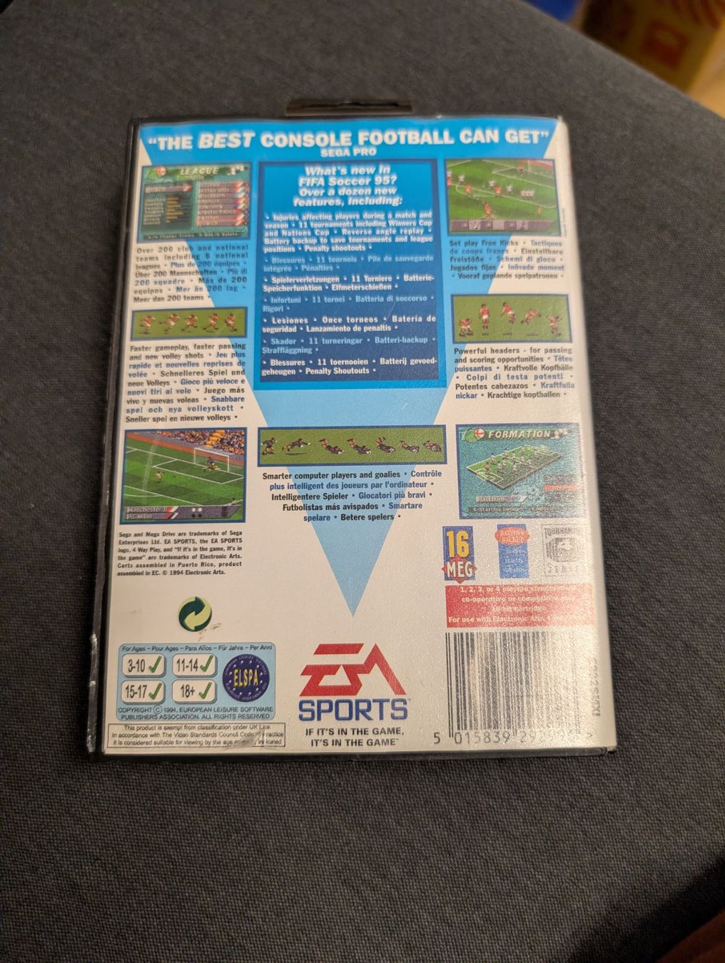 Jeux: Fifa soccer 95 Sega Mega Drive – D'occasion à Giubiasco par Ticinerd 1