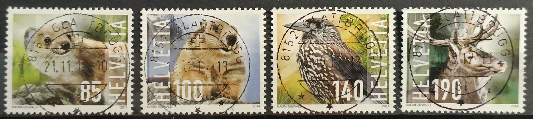Alle Briefmarken: 2014 Wildtiere Top Stempel – Gebraucht aus Dübendorf von goeggi79