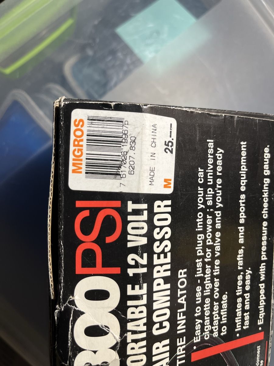 Kompressoren: Compressore portatile 12V 300PSI - gonfia ovunque! – Gebraucht aus Chiasso von fairy81 1