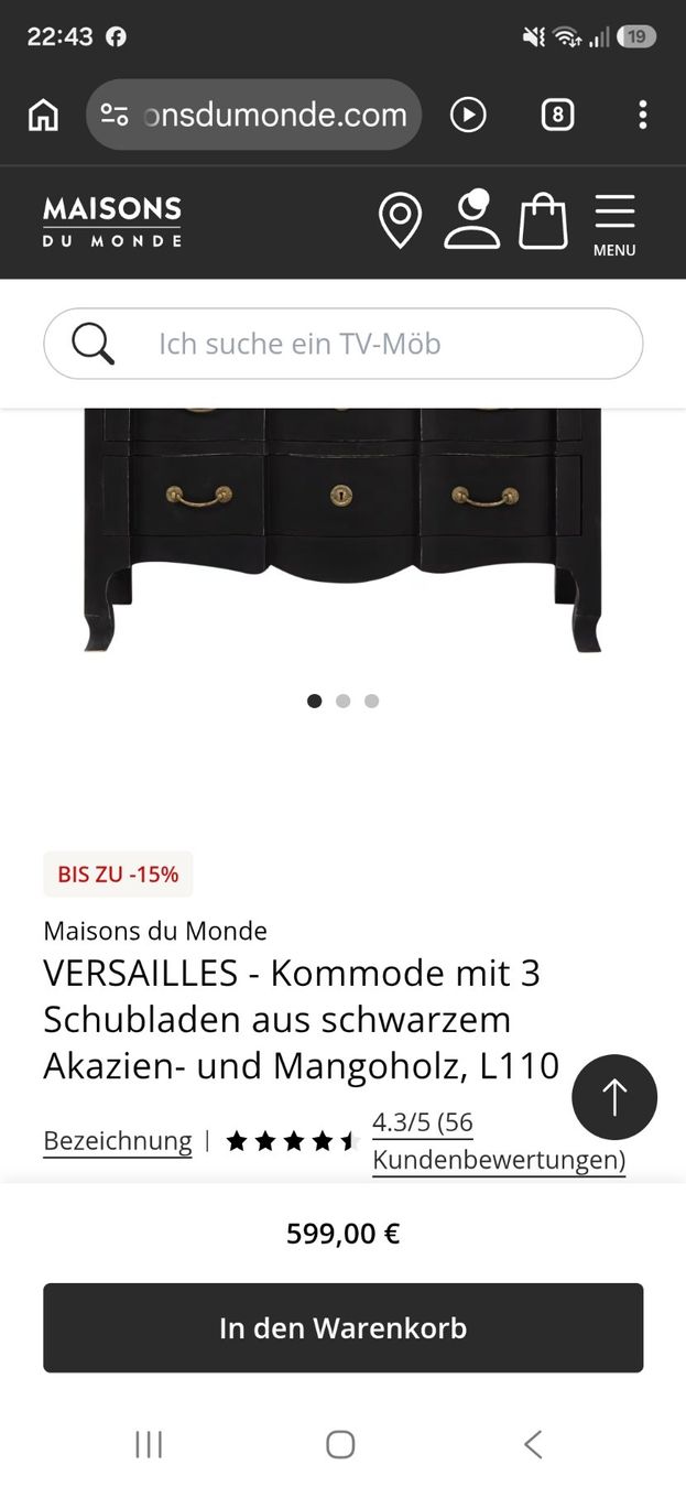Maisons du monde Cassettiere: kommode Maisons du monde – Usato da Winterthur venduto da Stanislava02 9