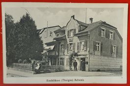 Eschlikon 1917 - Wohnhaus mit Bewohner