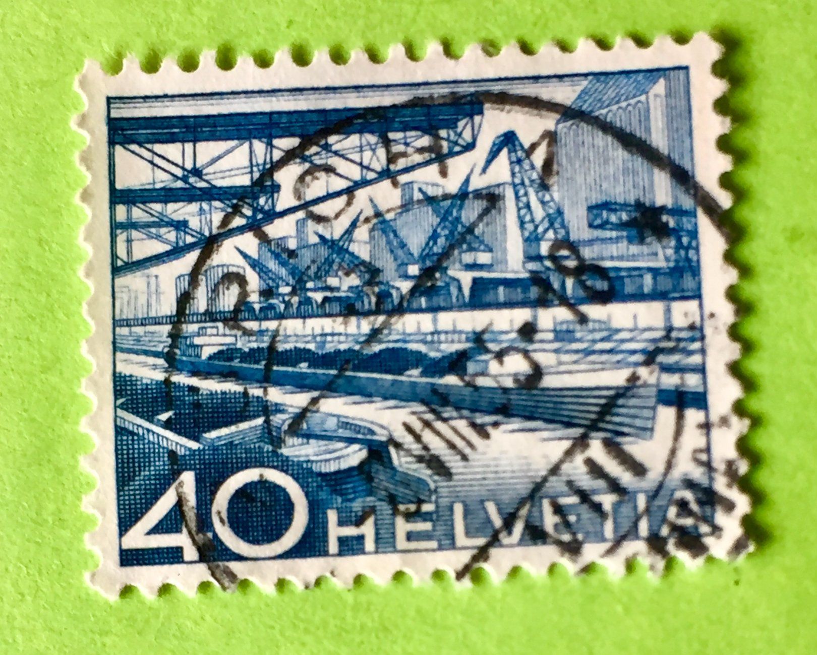 Tutti i francobolli: Nr.305 mit gestempelt Technik und Landschaft 1949  – Usato da Aarau venduto da Billa007