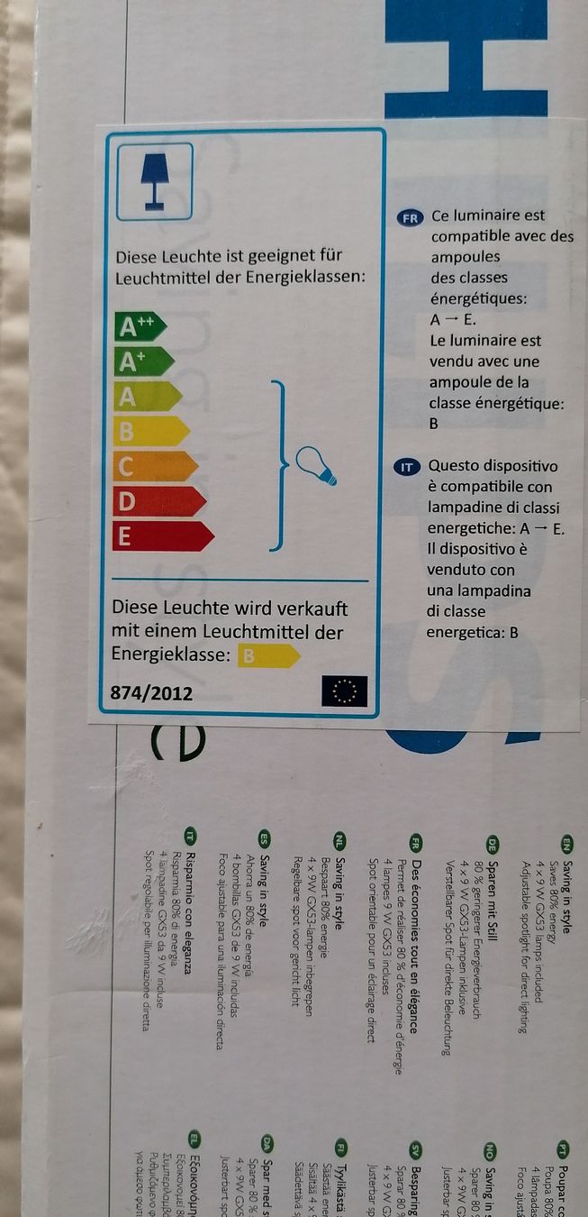 Philips Lampadari & plafoniere: Philips Deckenstrahler, EcoMoods, 4er-Set, neu – Nuovo e nell'imballaggio originale da Emmen venduto da Tigerlady 5