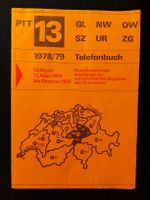 Seltenes Telefonbuch Nr. 13, GL-NW-OW-SZ-UR-ZG, 1978/79