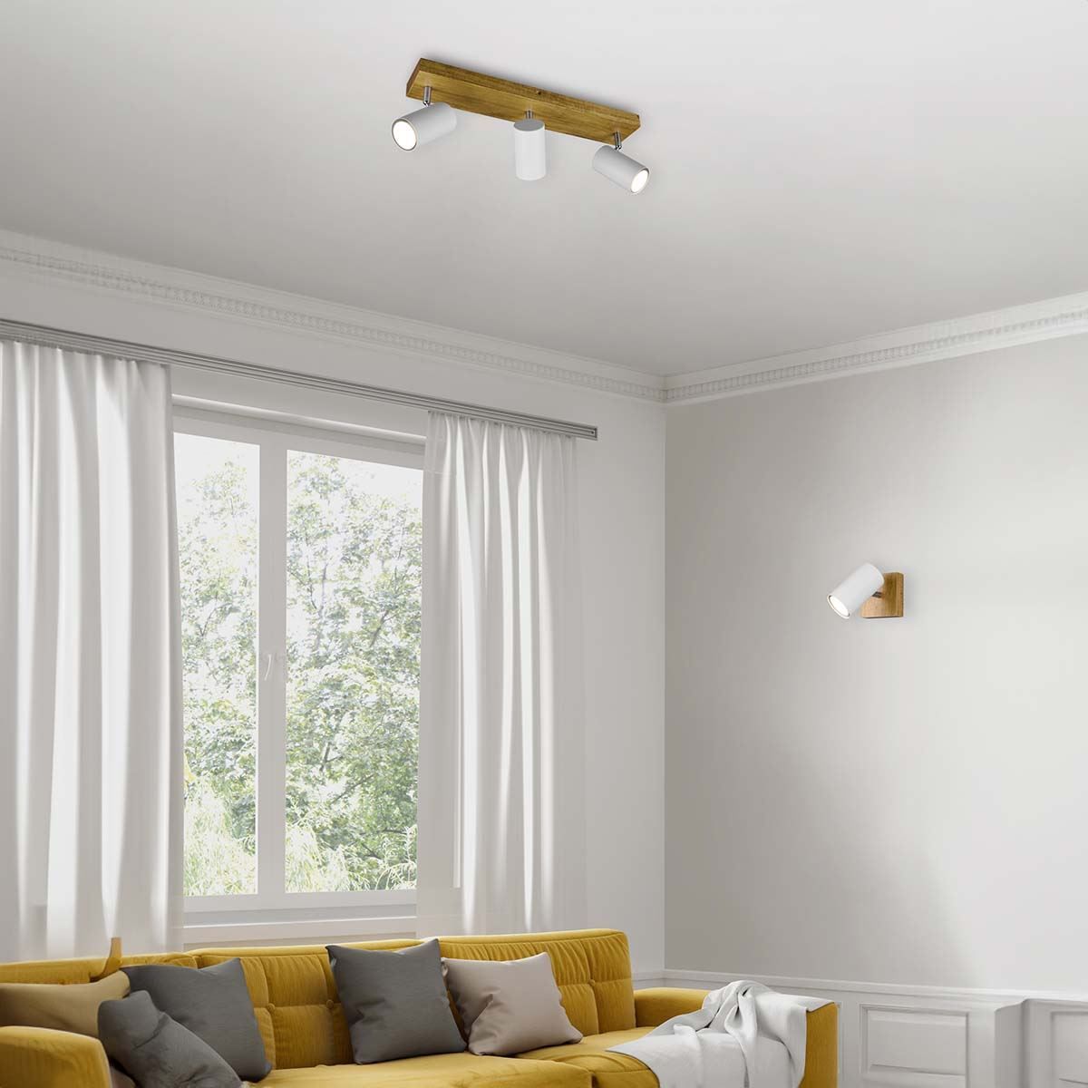 Lampadari & plafoniere: Deckenleuchte, Weiss, 44 cm x 9 cm – Nuovo (secondo la descrizione) da Kreuzlingen venduto da Smart-Light 7