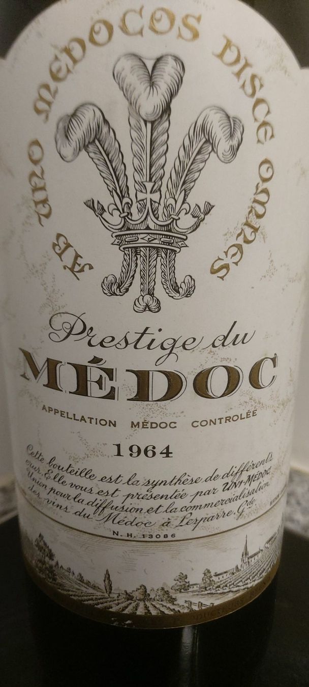 Vino: Prestige du  Médoc 1964 75 cl. – Nuovo (secondo la descrizione) da Grenchen venduto da poggione 3