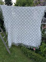 Häckeldecke 200x180cm Überwurf Bettüberwurf