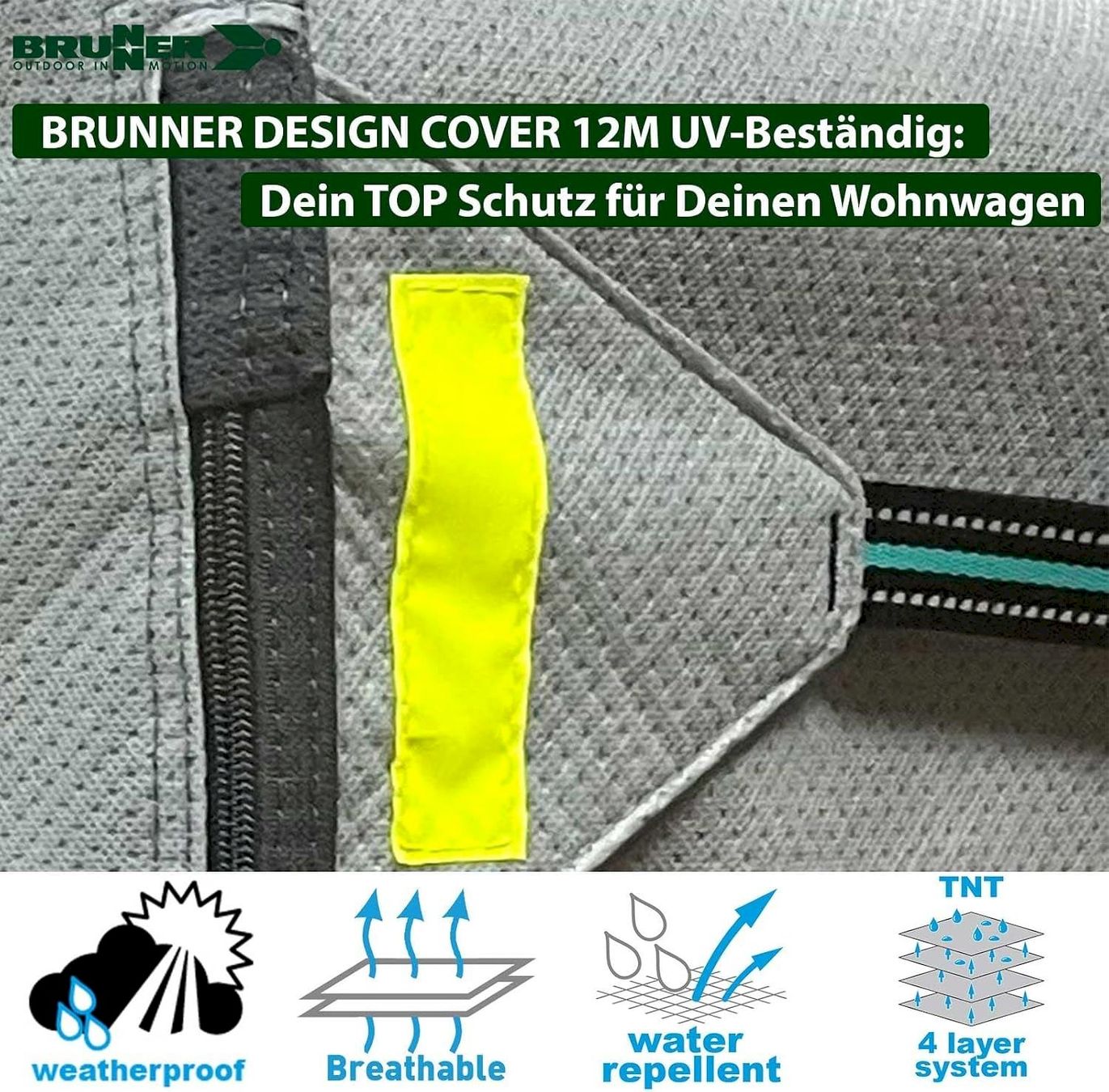 Coperture: Brunner Caravan Cover Design 12M 500-550 – Nuovo e nell'imballaggio originale da Bottighofen venduto da zaap 5