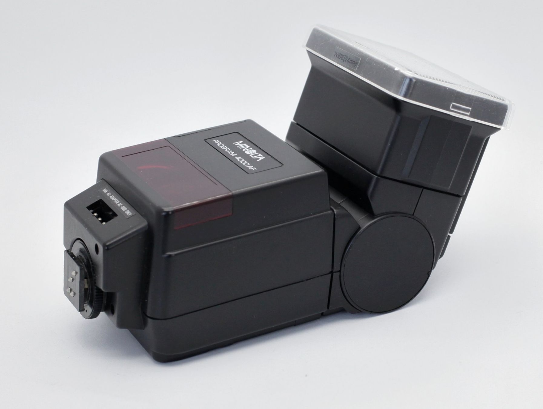 Minolta Flash: Minolta Program 4000 AF Blitzgerät – Usato da Birsfelden venduto da Foti-Virus 3
