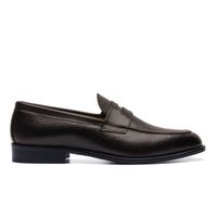 Penny-Loafer aus edlem, dunkelbraunem Leder