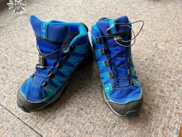 Salomon 37 Wanderstiefel blau TOP