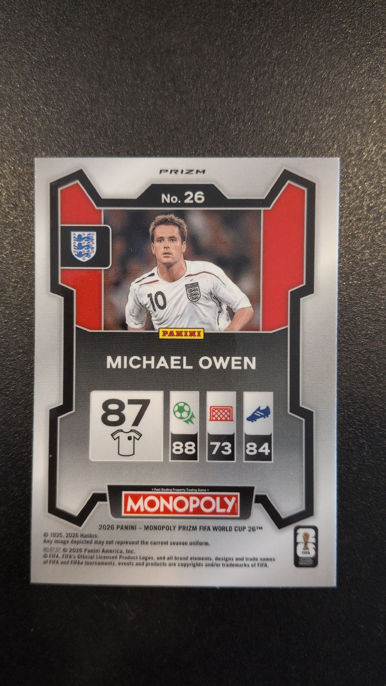 Panini Carte collezionabili: Michael Owen England Panini Prizm  – Nuovo (secondo la descrizione) da Riddes venduto da marioCro16 1
