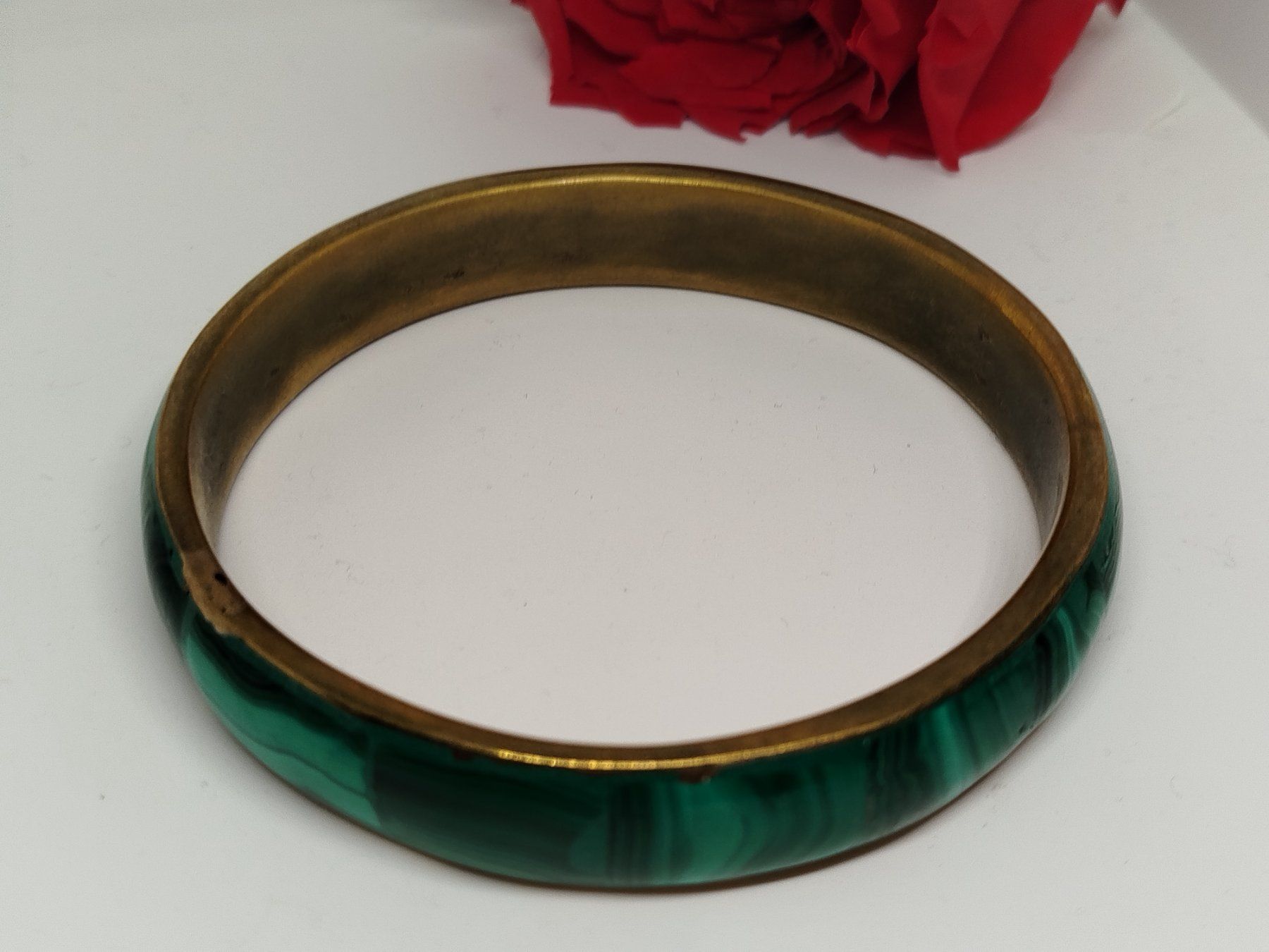 Bracciali & Braccialetti: Malachit Armreif Vintage Stil, Messing – Usato da Rupperswil venduto da Annet.Dann888 4