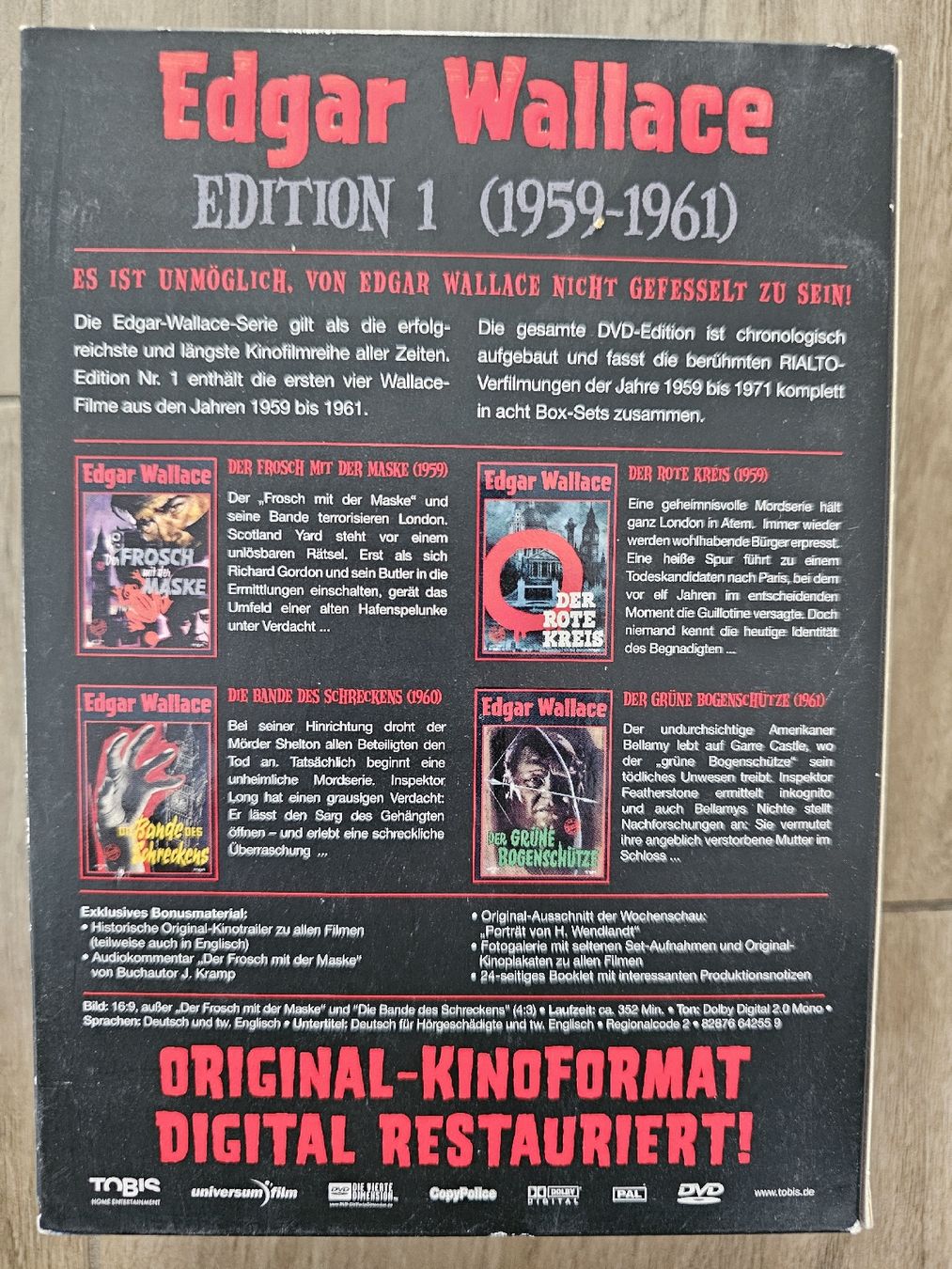 Alle DVDs: Edgar Wallace Edition 1 (1959-1961) - – Gebraucht aus Neukirch (Egnach) von Bonita6 2