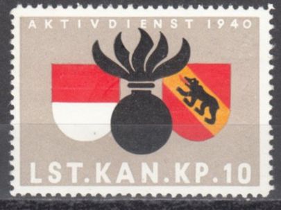 Tutti i francobolli: Artillerie Wi 72 * – Usato da Bürglen TG venduto da StampGraf
