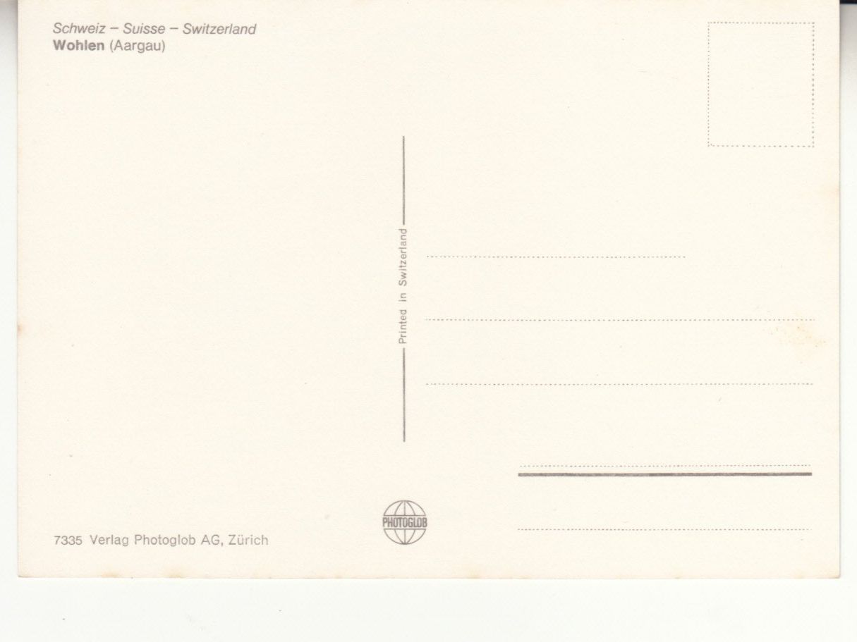 Ansichtskarten: Wohlen ca. 1970 – Gebraucht aus Bürglen TG von StampGraf 1