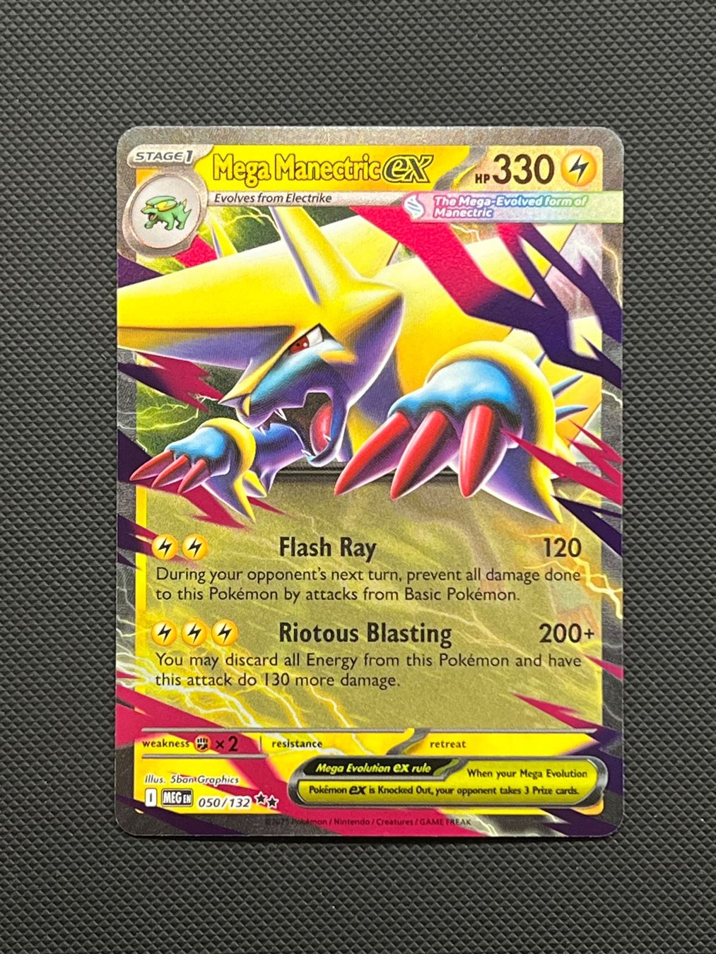 Pokémon Carte collezionabili: Pokemon Mega Manectric ex #50 - NM/MINT- Mega Evolution -ENG – Usato da Pregassona venduto da X_vendeditutto 1