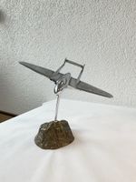 Magnifique et rare avion vintage sur montagne en bronze 