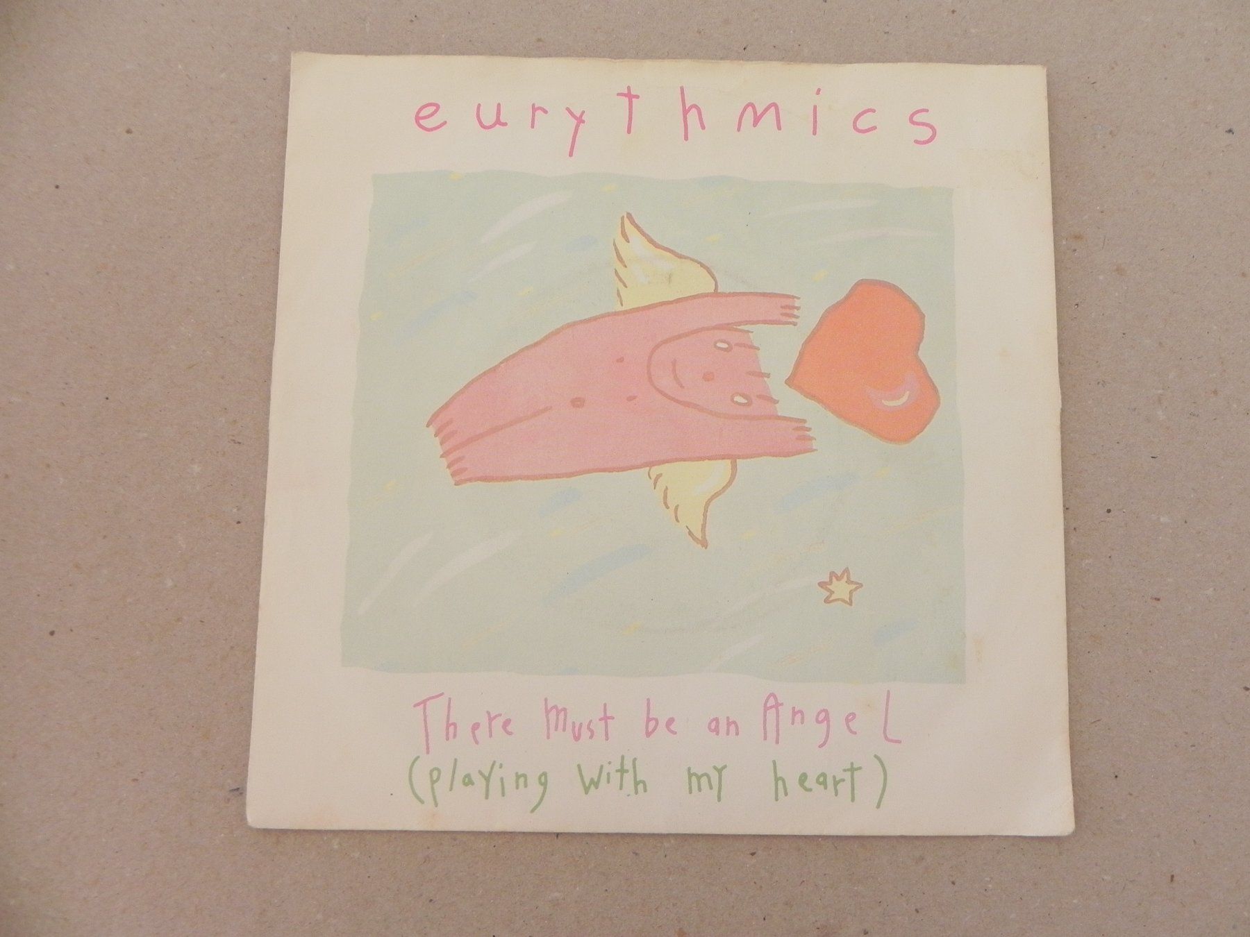 Dischi in vinile: Single brit. Pop Duo Eurythmics 1985 There must be an Angel – Usato da Siebnen venduto da krimsie
