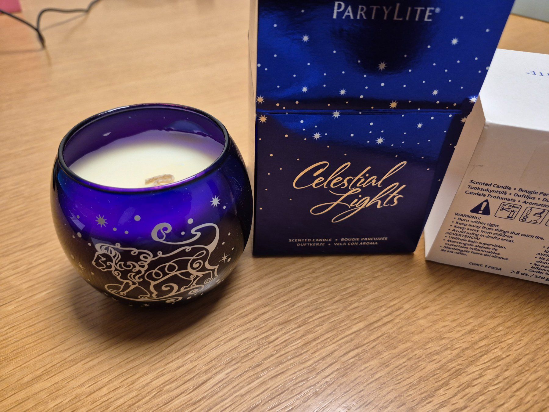 Partylite Candele: Partylite Duftwachsglas Loewe Celestial Lights – Nuovo (secondo la descrizione) da Buttikon SZ venduto da sefa02 4