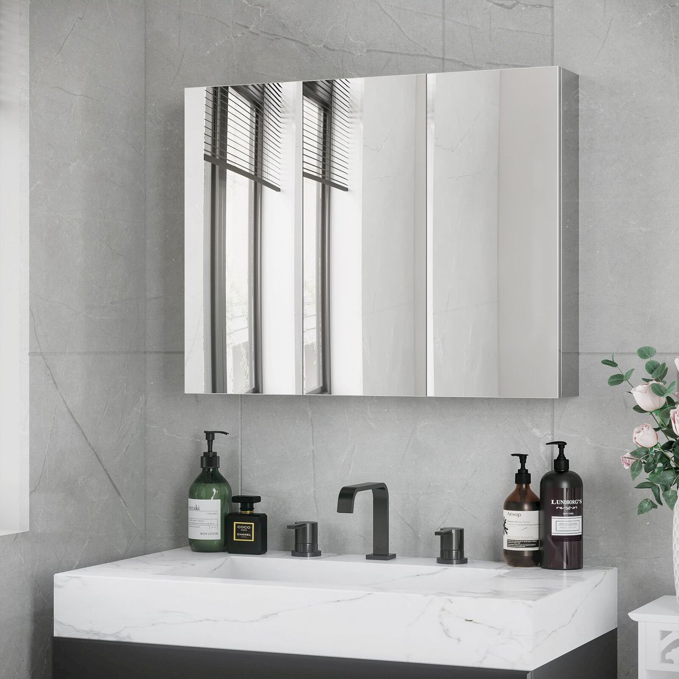 Armoires miroirs: Spiegelschrank 3 Spiegeltüren – Neuf avec emballage d'origine à Bottighofen par zaap 1