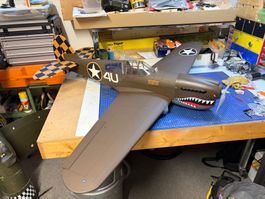 Seltenes Flugmodell P-40 Warhawk neuwertig