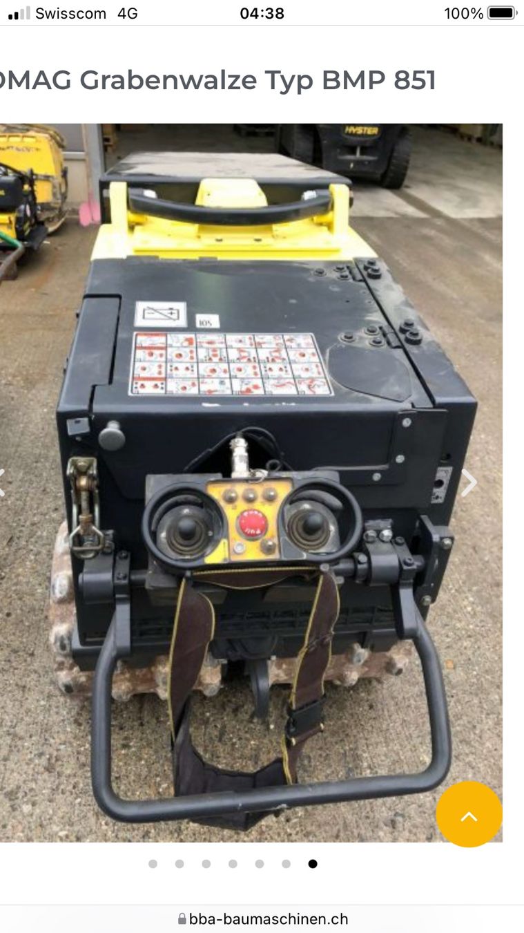 Bomag Tutte le macchine: Bomag Grabenwalze BMP 851 – Usato da Bülach venduto da labf 1