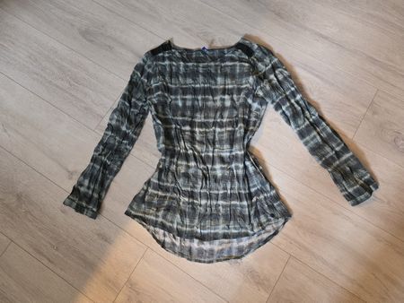 Cecil Bluse, Grösse S, grau-weiss kariert, Top Zustand!